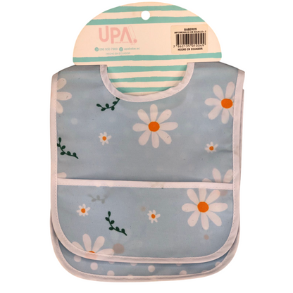 Baberos impermeables con bolsillo x2