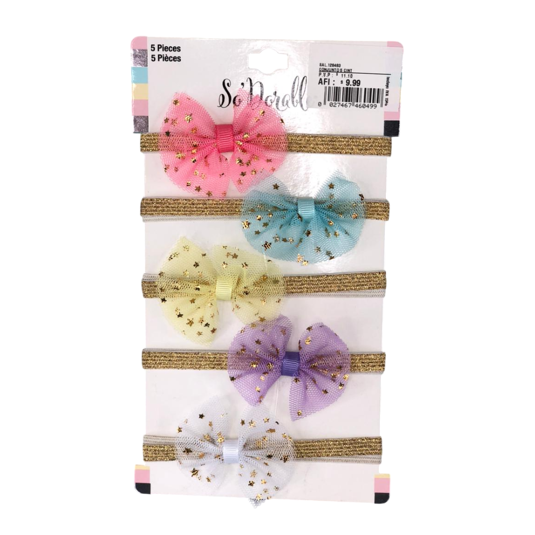 Cintillos de colores x5