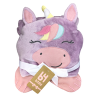 Cobija Con Capucha | Unicornio B4 Baby