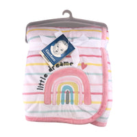Cobija Plush Gerber | Rosa Con Rayas