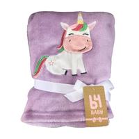 Cobija Con Relieve | Unicornio B4 Baby