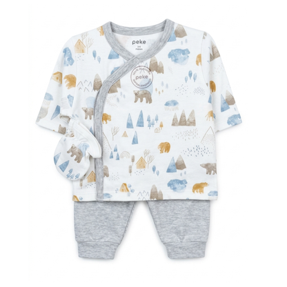 Set de algodón 4 piezas | 3 a 6 meses