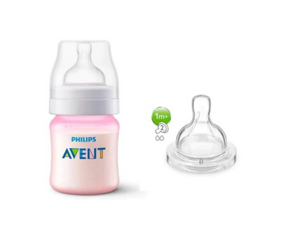 Set Biberón Anti-Cólico 4 oz y tetina 1m