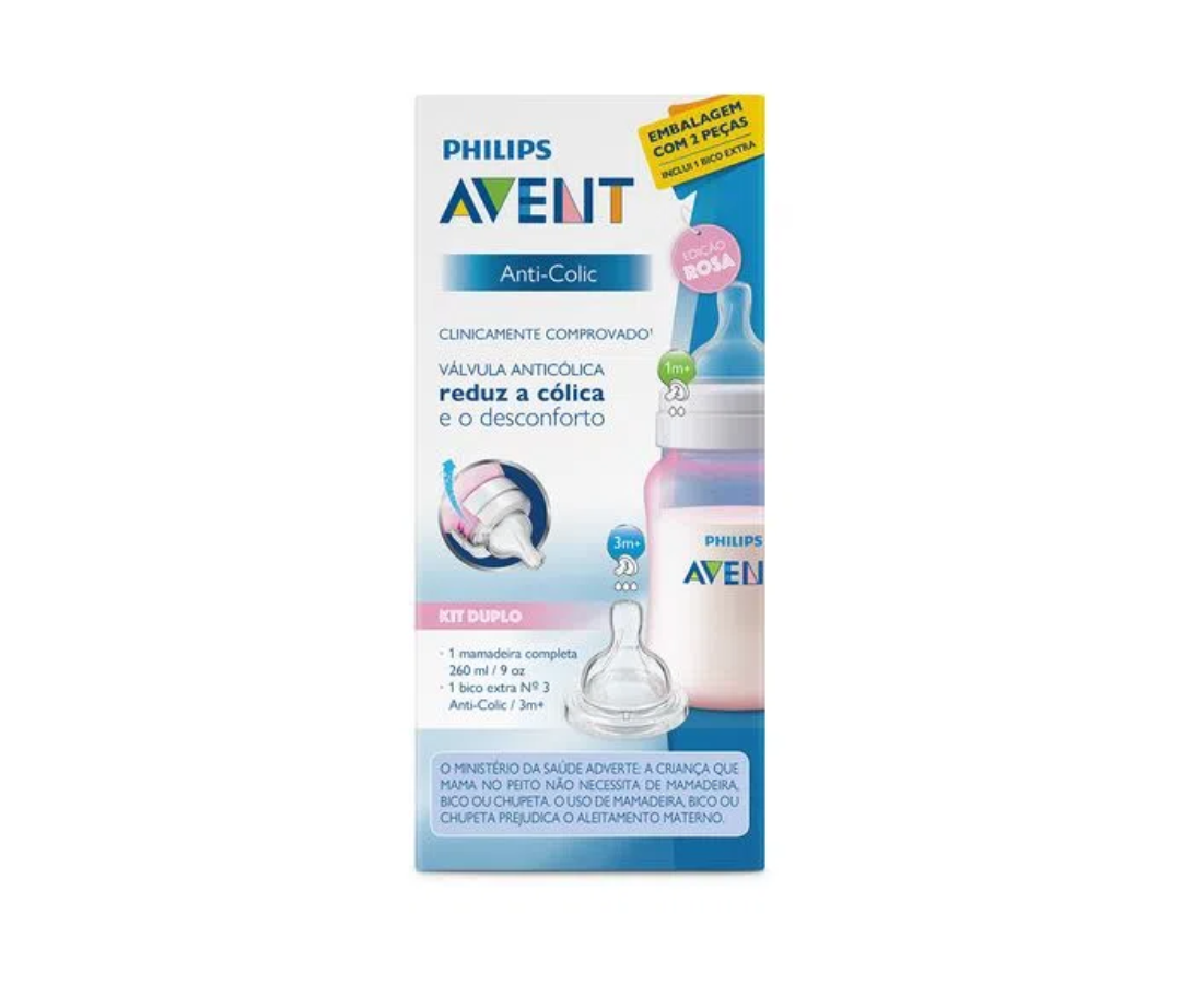 Set Biberón Anticólico 9 oz y tetina 3m