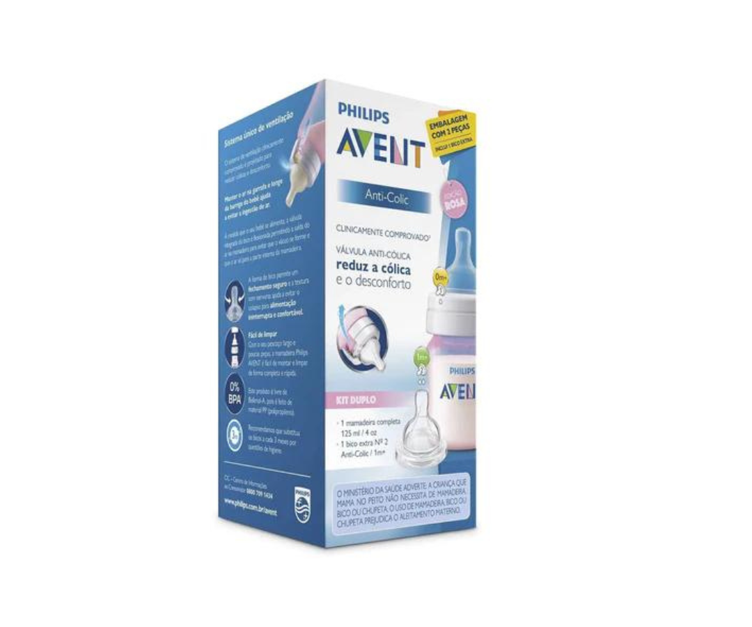 Set Biberón Anti-Cólico 4 oz y tetina 1m