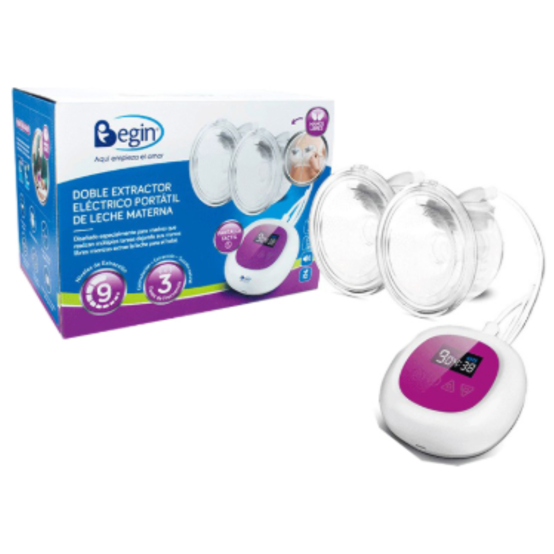 Extractor de leche eléctrico doble
