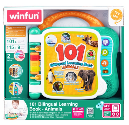 Libro de aprendizaje bilingüe 101 - animales