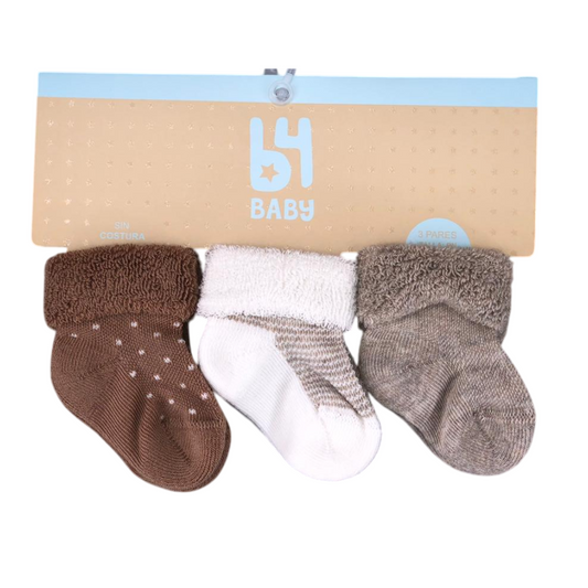 Set Medias x3 | Beige B4 Baby