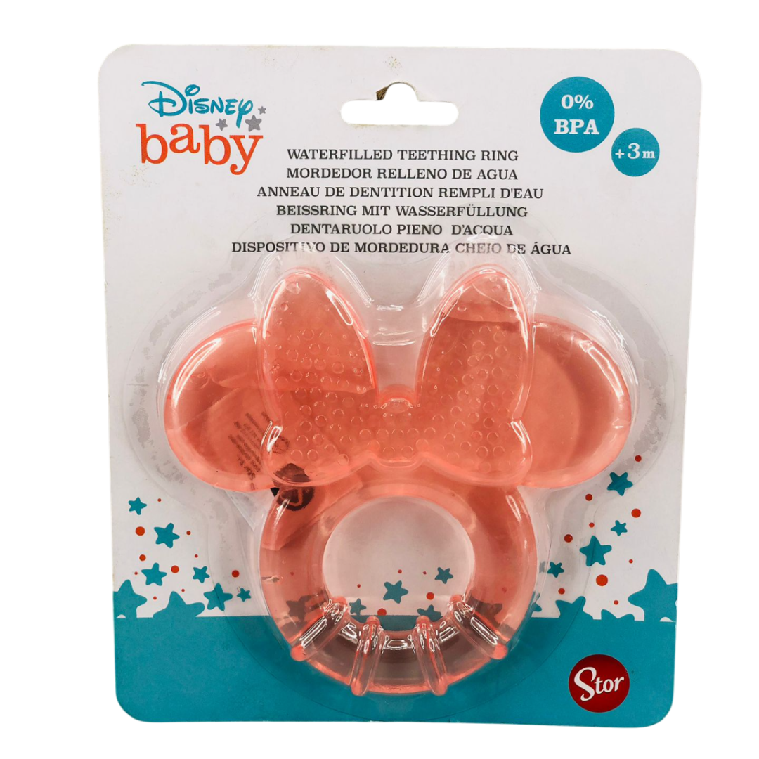 Mordedor Minnie MouseSilicona grado alimenticio 100 % libre de BPA, PVC y ftalatos