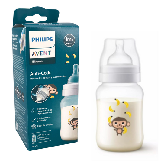 Biberón Avent 9oz diseño de animalitos