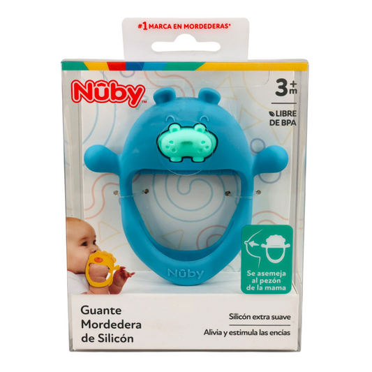 Guante mordedor de silicón
