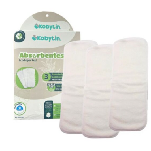 Set de pads absorbentes para pañal ecológico