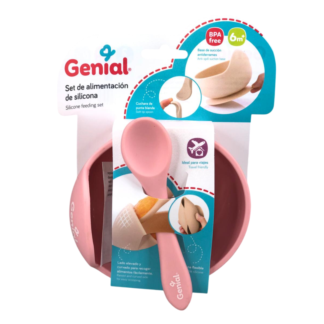 Plato con ventosa y cuchara