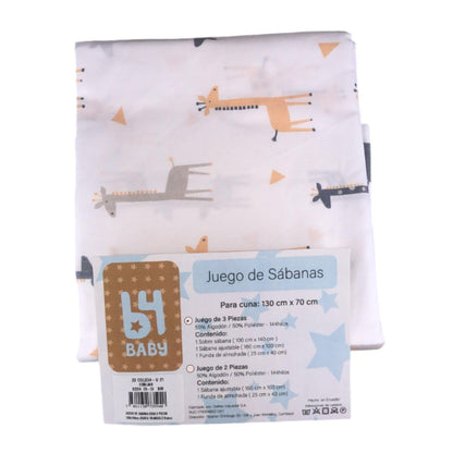 Juego de sabana 3 piezas 100x140