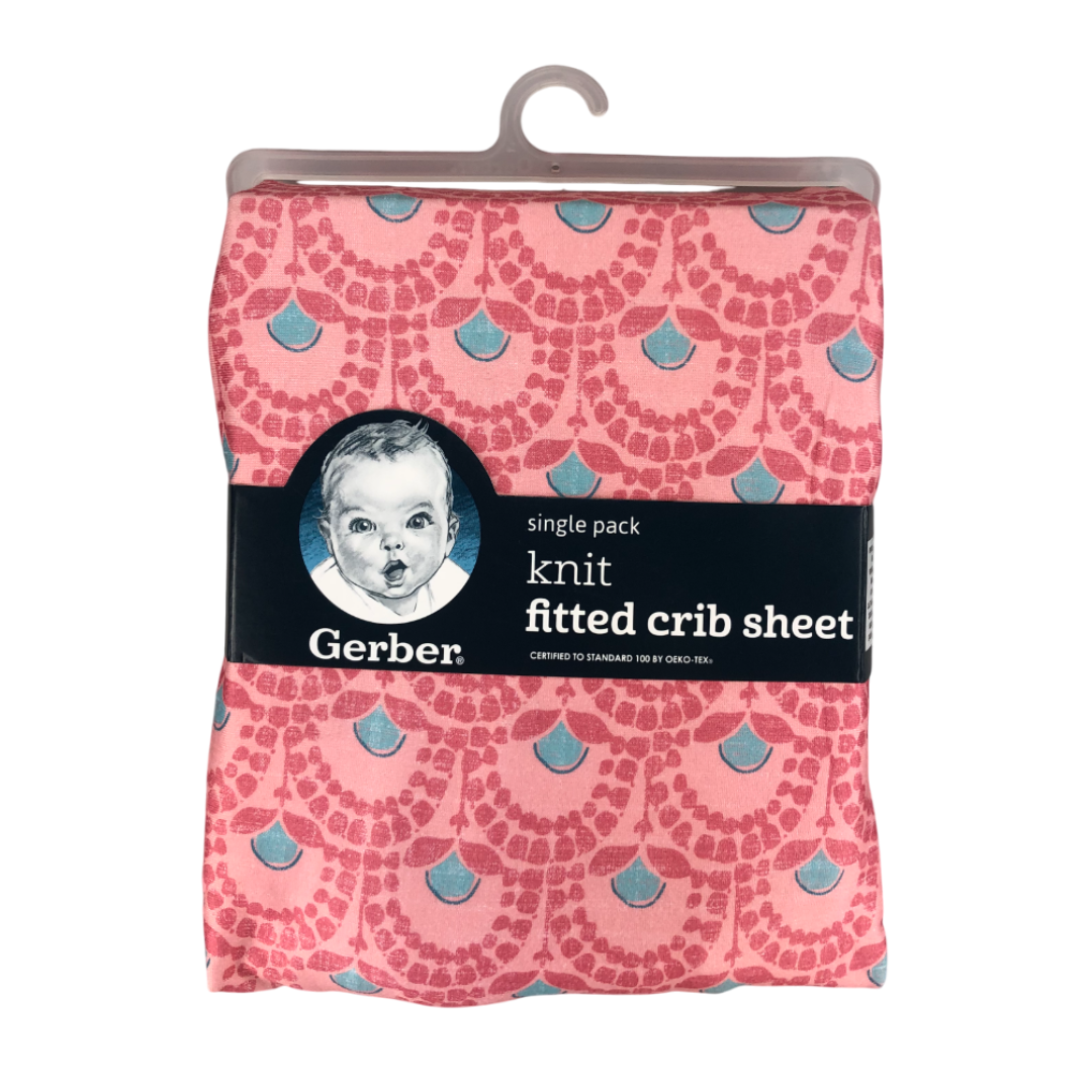 Sábana ajustable para cuna color rosado