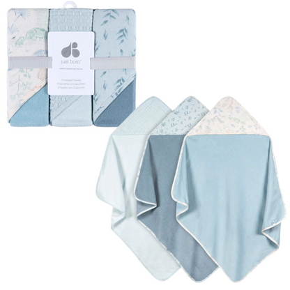 Set de 3 toallas con capucha