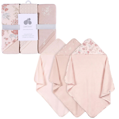 Set de 3 toallas con capucha