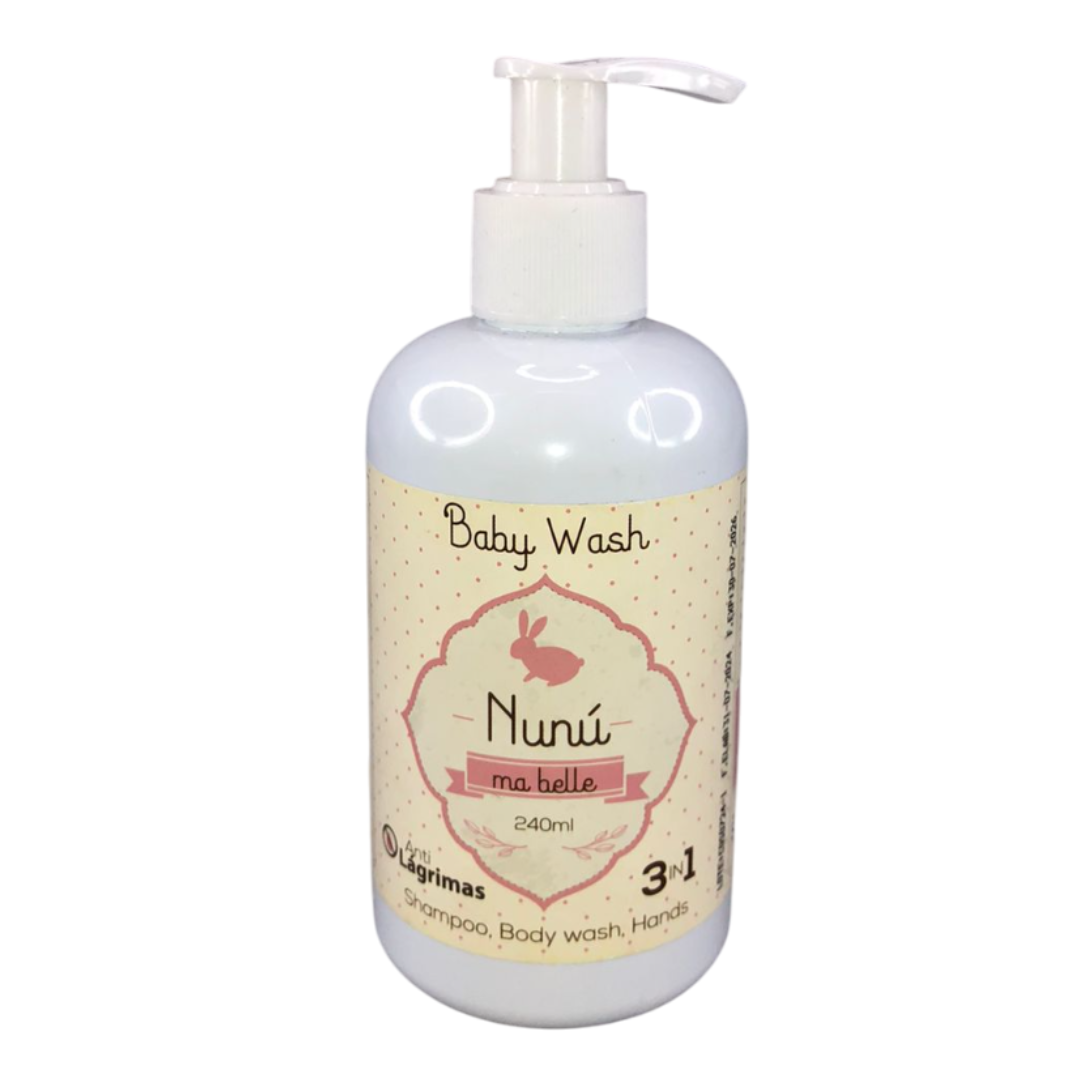 Jabón para bebés 240ml 3 en 1