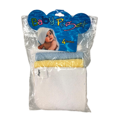 Set de 4 toallitas