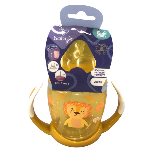 Vaso 200ml de transición 2 en 1