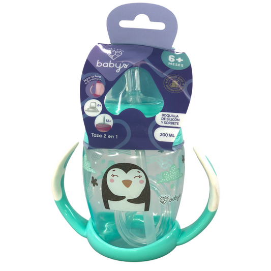 Vaso 200ml de transición 2 en 1