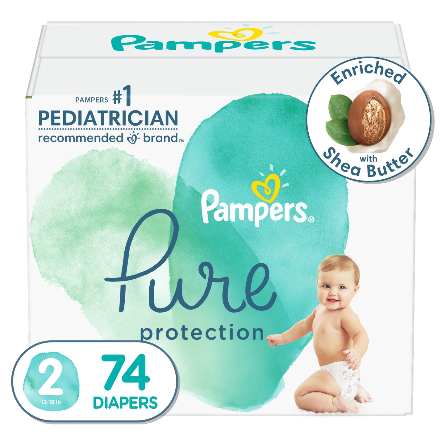 Pampers Pure Talla 2 - 74 Unidades