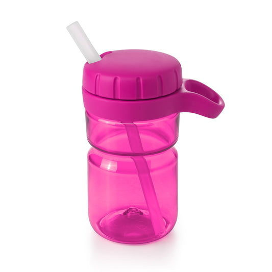 Vaso Con Sorbete 12Oz Rosado