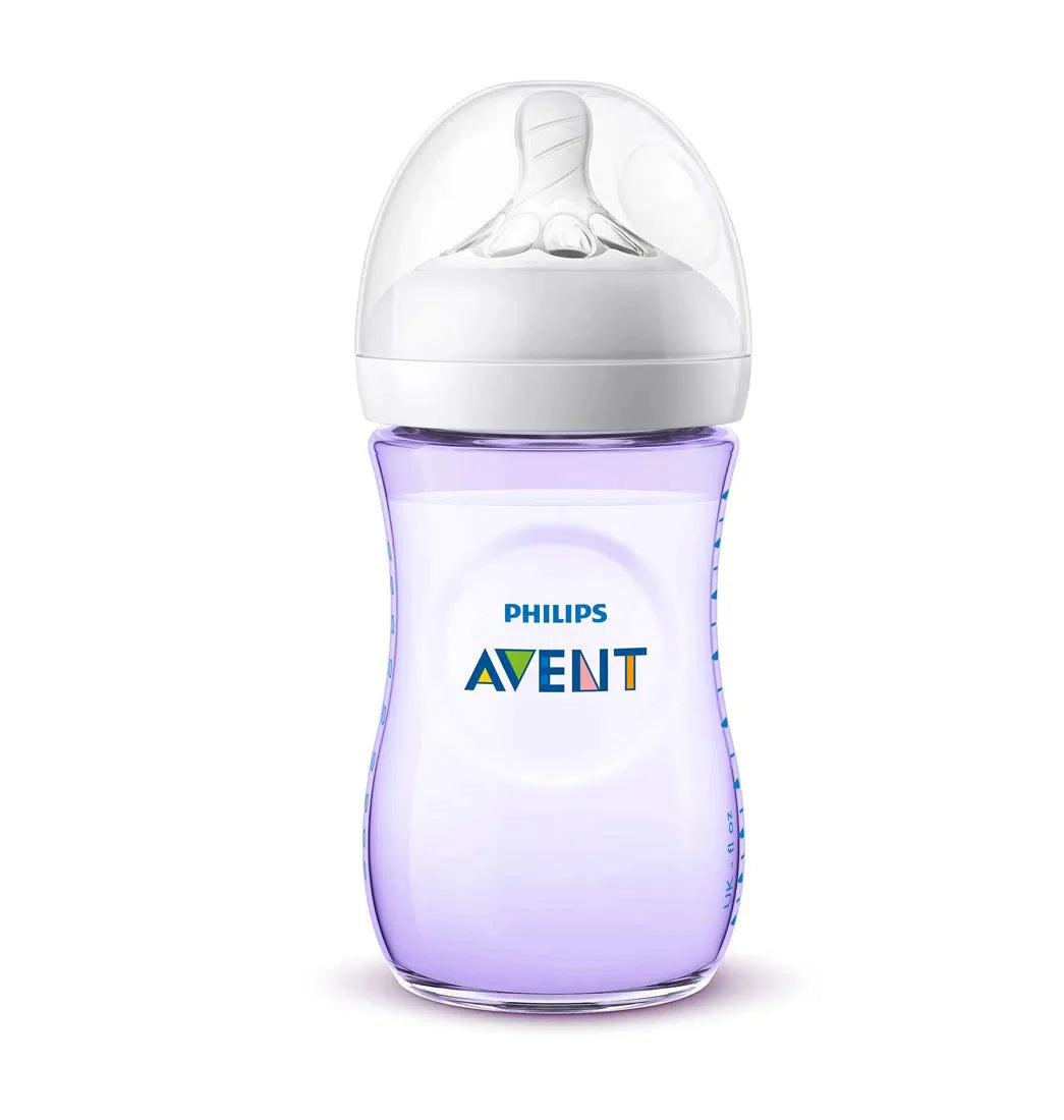 Biberón Natural Nivel2 9Oz Morado Avent