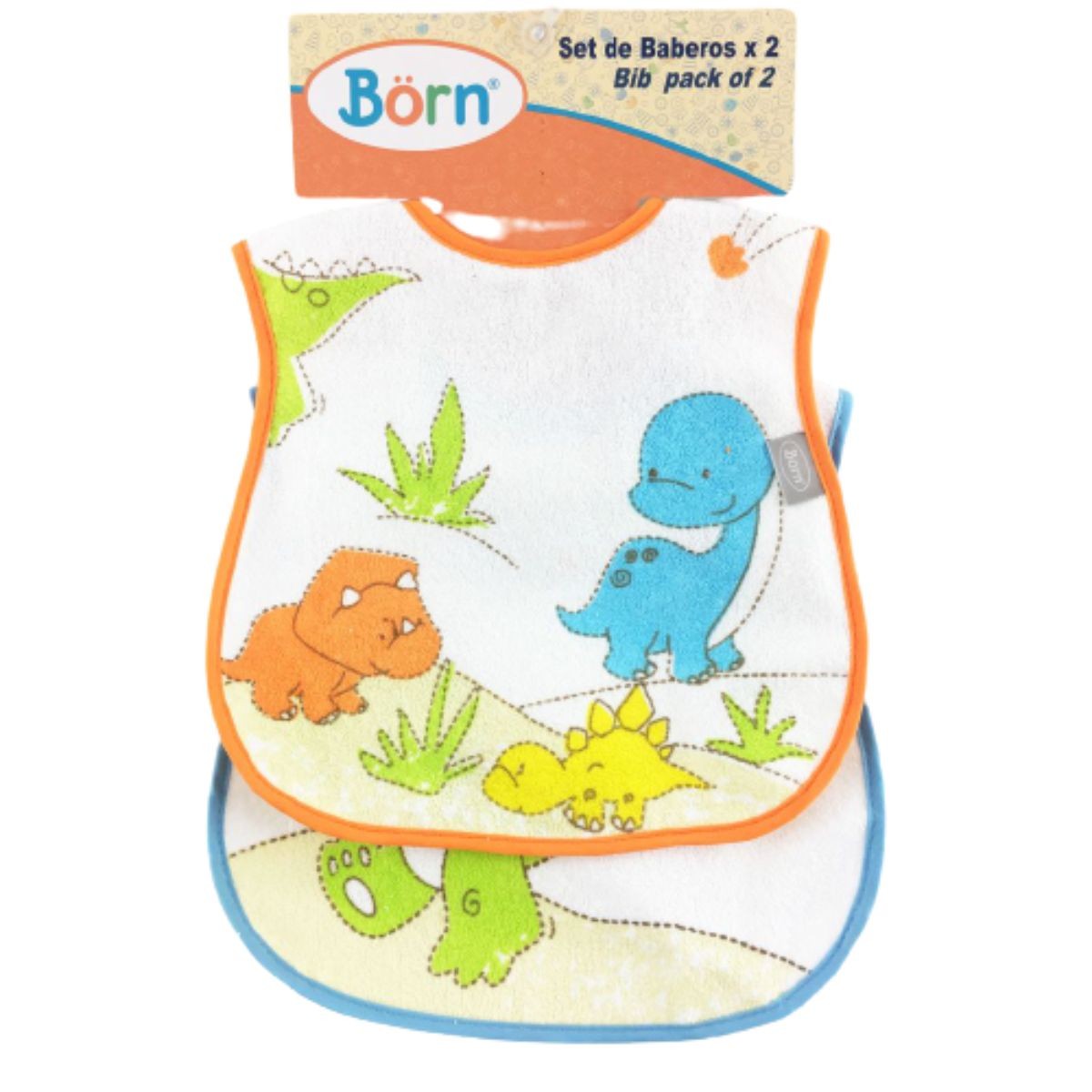 Babero 2Pk Tortuga Azul