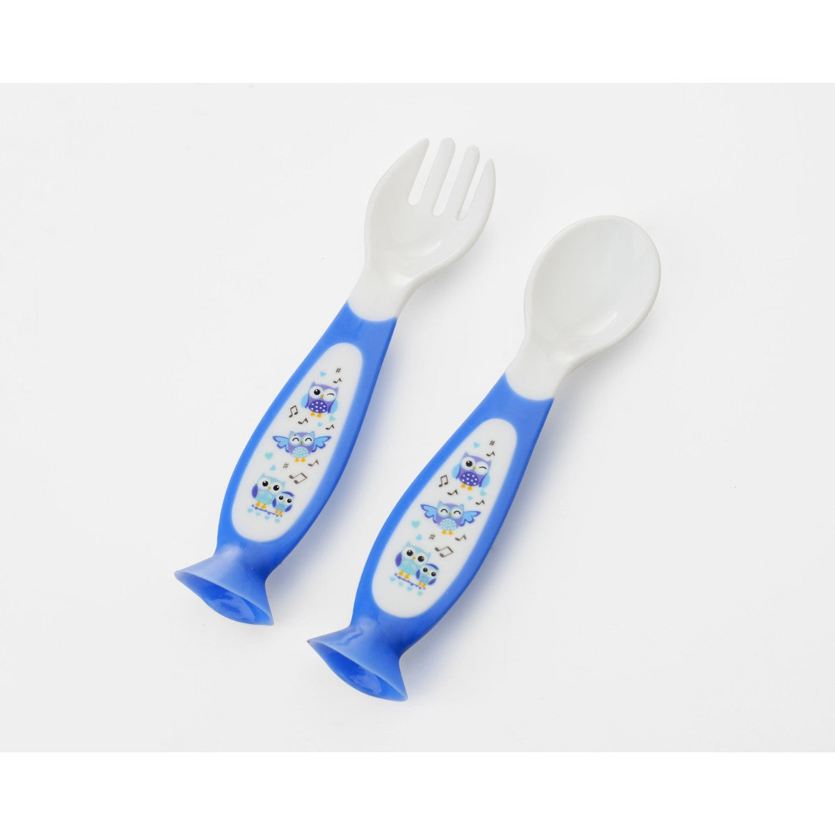 Set Cuchara Tenedor Con Succión