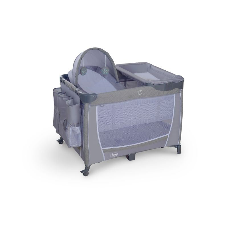 Corral Con Moisés Y Cambiador Gris Börn