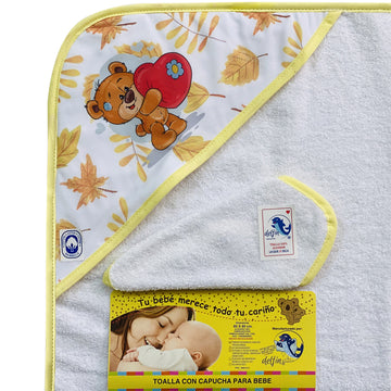 Toalla Capucha Infantil Nina 80X85Cm