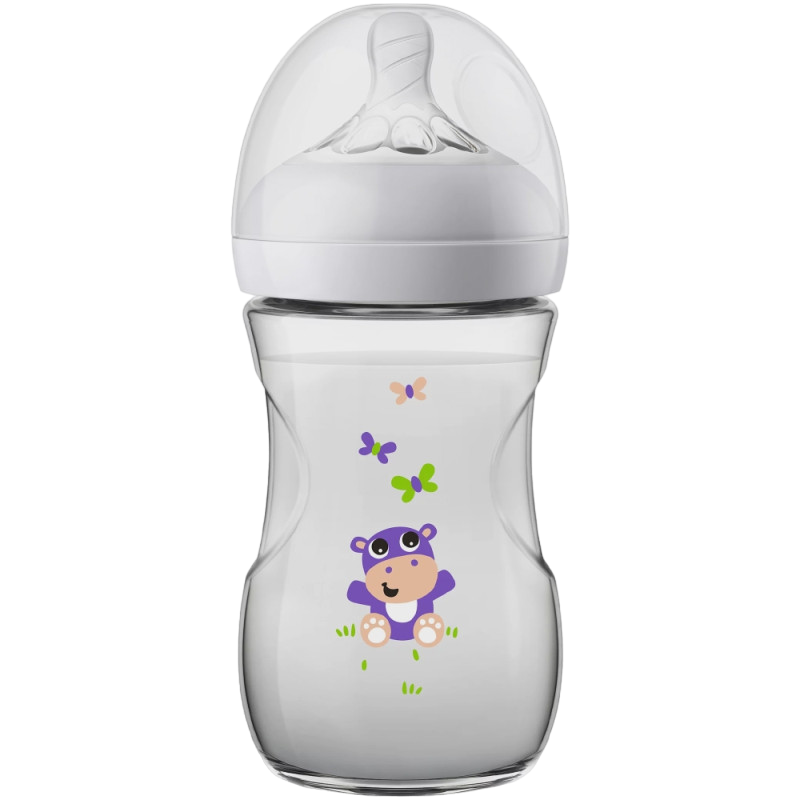 Biberon Natural 9 Oz Hipopotamo Avent